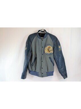Glamorgan Cougars Varsity Jacket Alberta Hockey 1977-78 Defense Mike Vtg Bomber